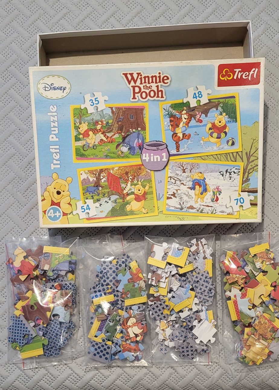 Puzzle Trefl 4in1 "Miś Puchatek"