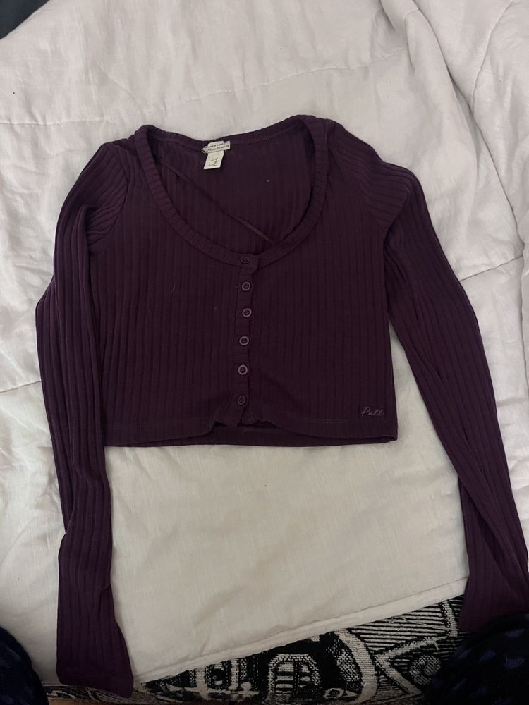 Camisola pull & bear roxa