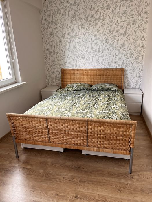 Rama łóżka ze stelażem 140 ikea Sudnes