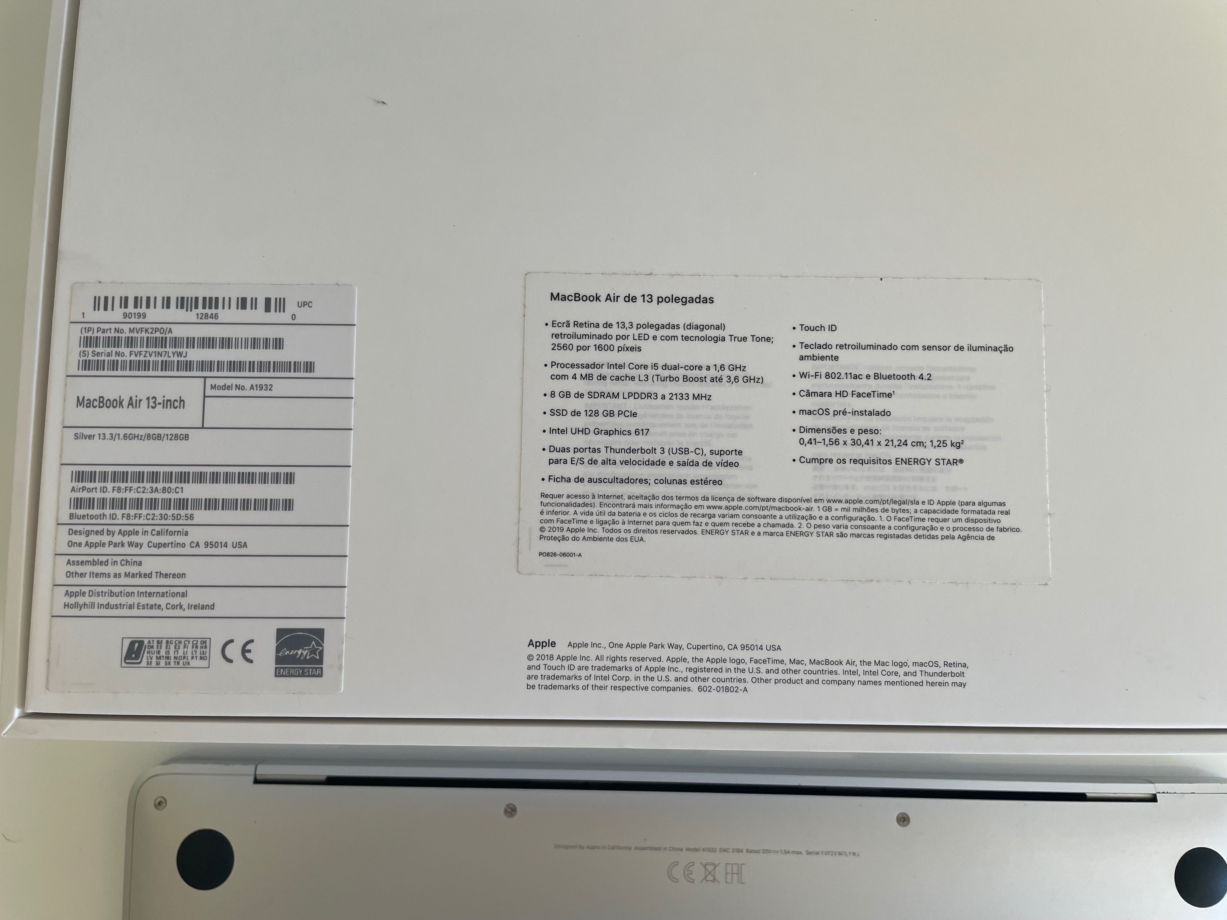 Macbook Air para peças + carregador