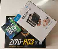 Комплект: Gigabyte Z170-HD3 + i5-6600K + Deepcool Ice Wind Pro