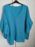 Sweter turkusowy