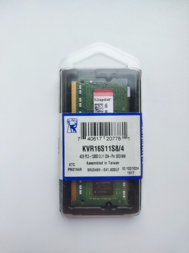 Модуль пам'ять  Kingston 4GB SO-DIMM DDR3