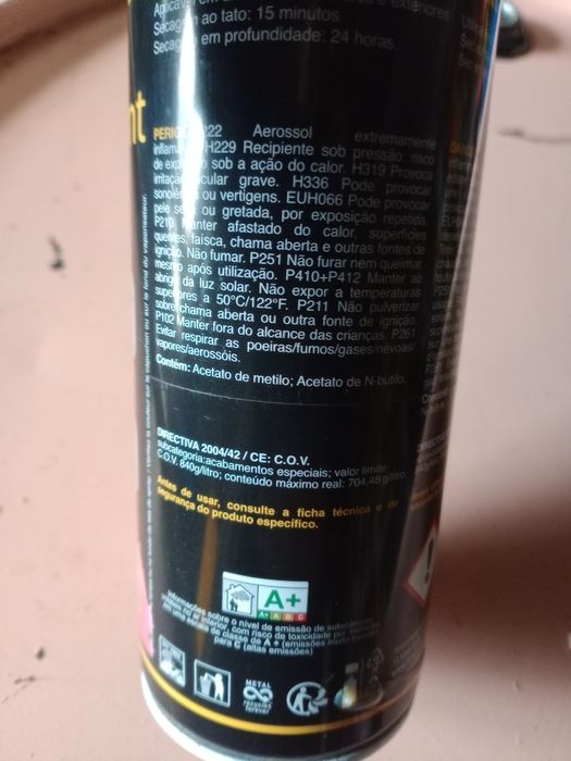 Tinta spray alumínio