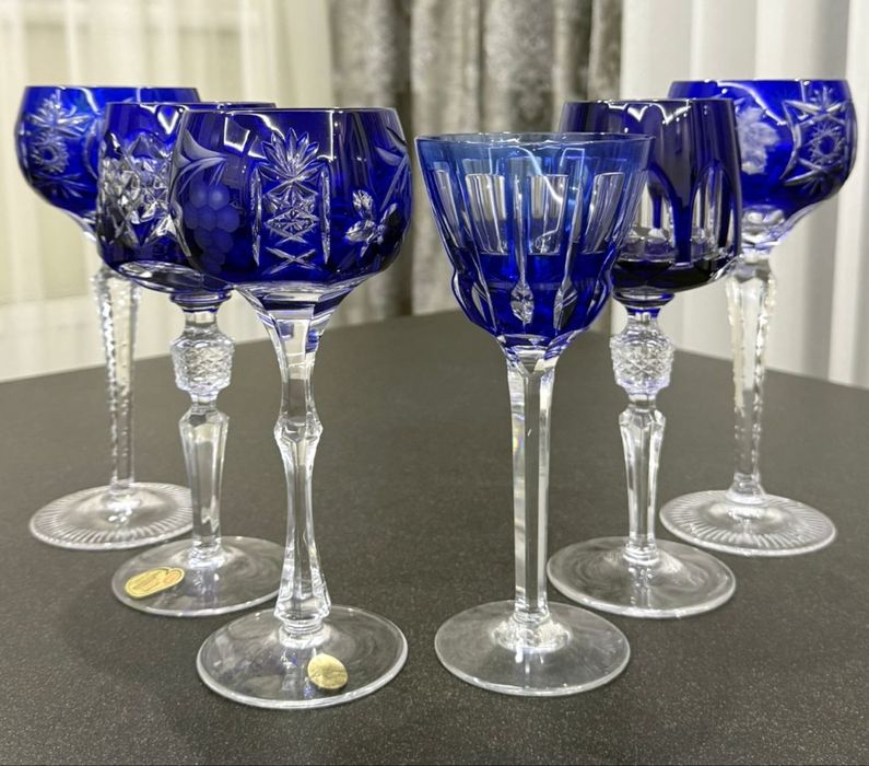 Винтажные хрустальные фужеры для вина Nachtmann Joska GDR Германия