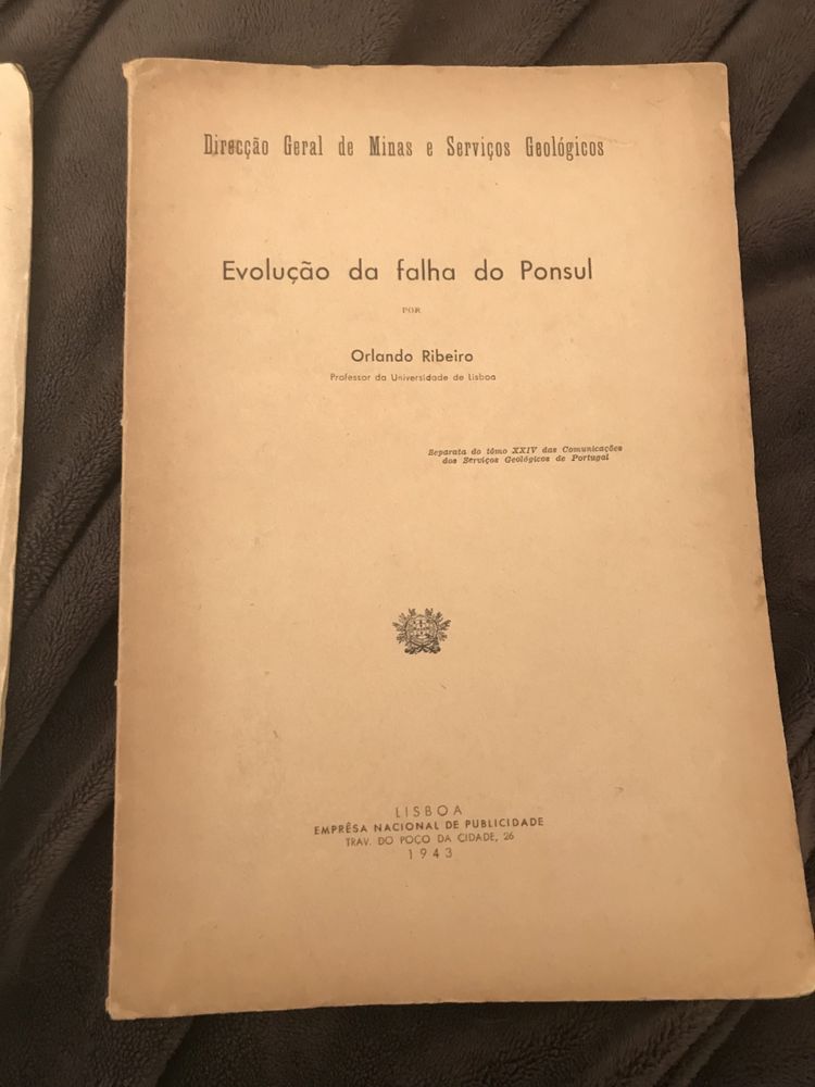 3 Obras de Orlando Ribeiro Geografia de Portugal 1940/1955