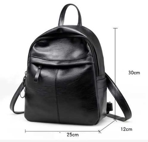 Жіночий рюкзак Cassual еко-шкіра чорний | жіноча сумка нова