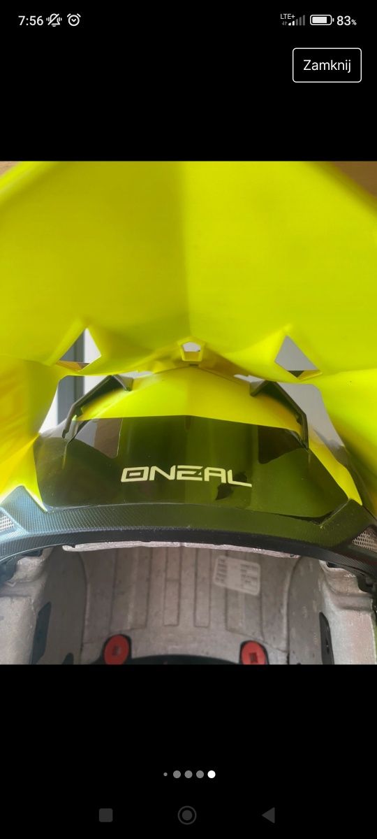 Kask oneal O'neal Seria 2 Yelow Fluo enduro racing Cross Quada Kross