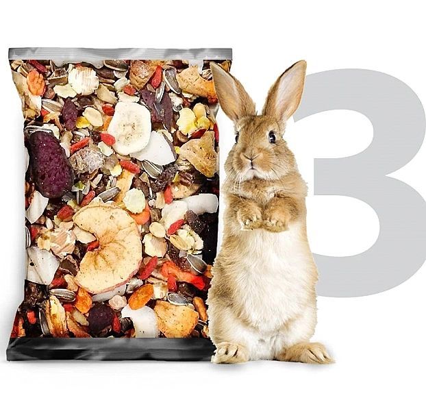 3kg Egzotyczna karma Champi dla gryzoni i królików owoce - warzywa mie