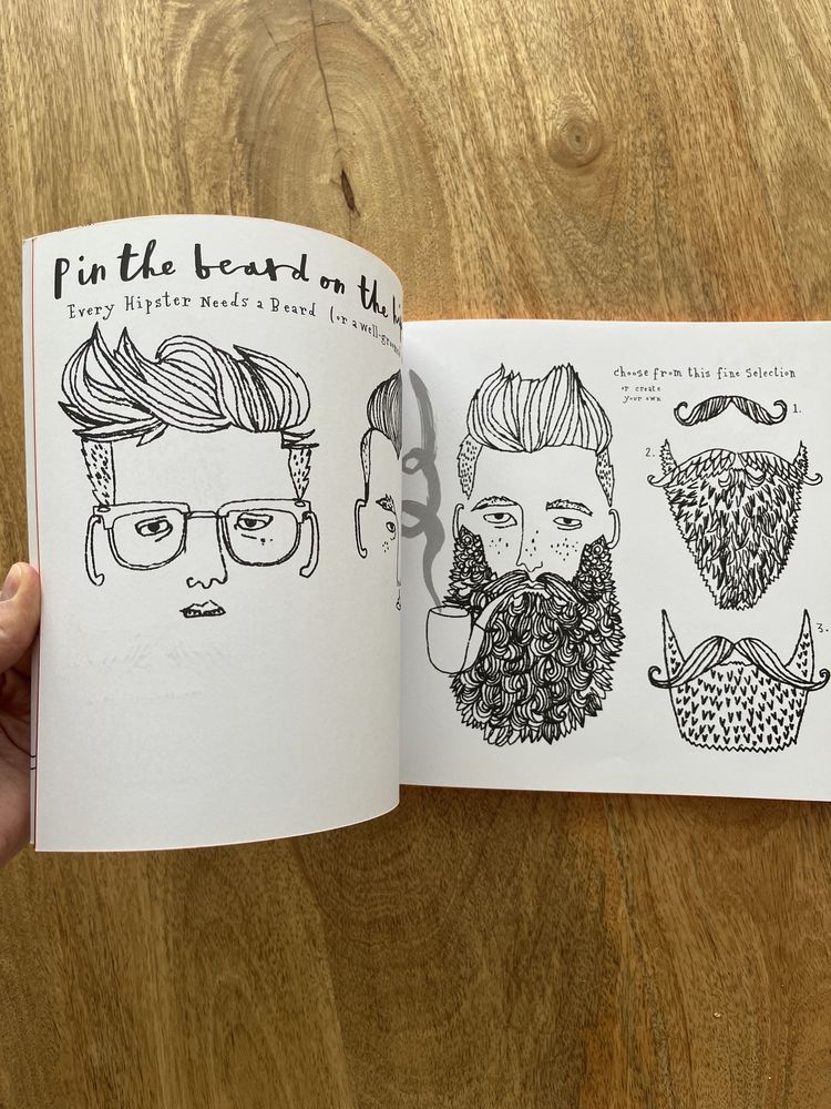 Kolorowanka dla dorosłych, Hipster colouring book