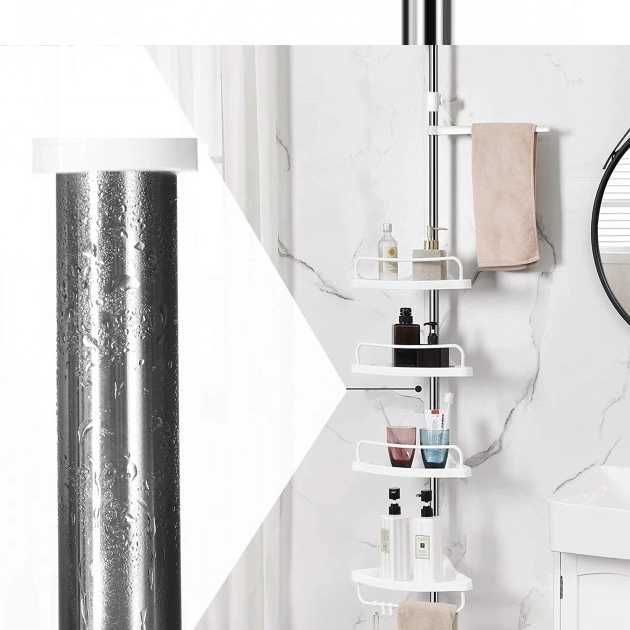 Кутова полиця для ванної кімнати