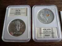 zestaw monet 3 x 20zł,1x200zł srebro
