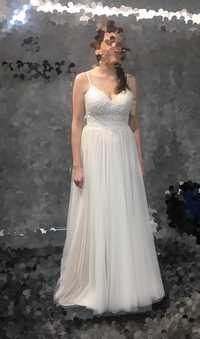 Sukienka ślubna Stella York 6788 + welon, styl boho
