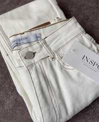 Білі джинси скіні прямі джинси straight джинси з розрізами