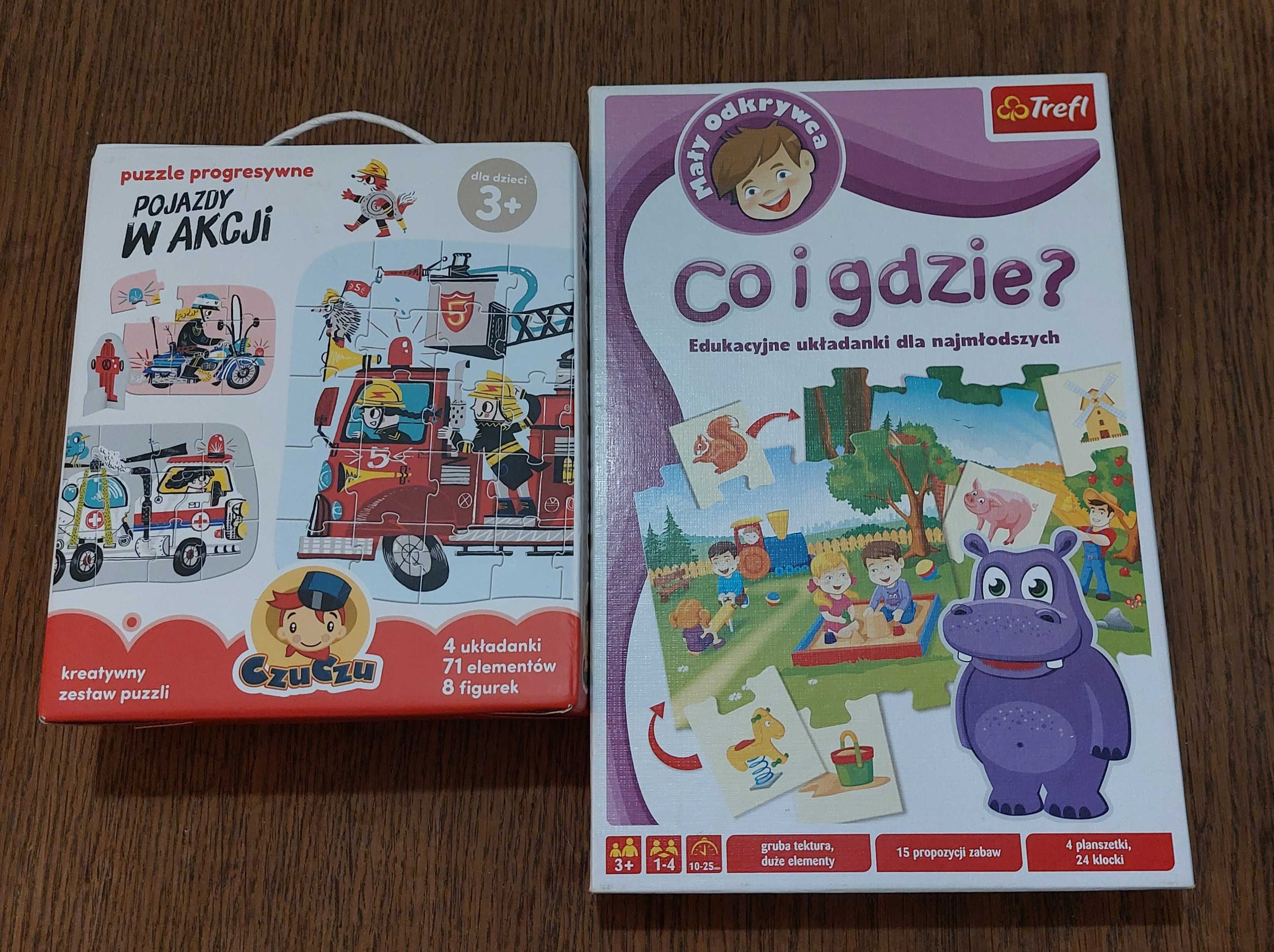 Czuczu puzzle progresywne pojazdy w akcji trfl co I gdzie edukacyjna