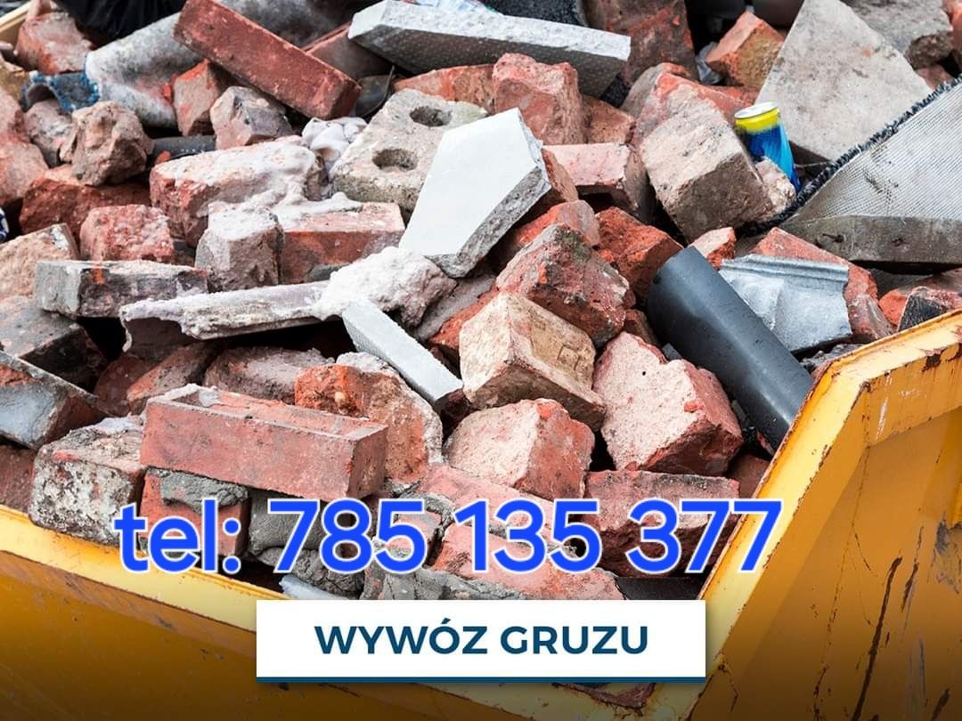 Kontenerowy wywóz gruzu, liści, BIO, odpadów, kontenery 3m6 6m6 8m3
