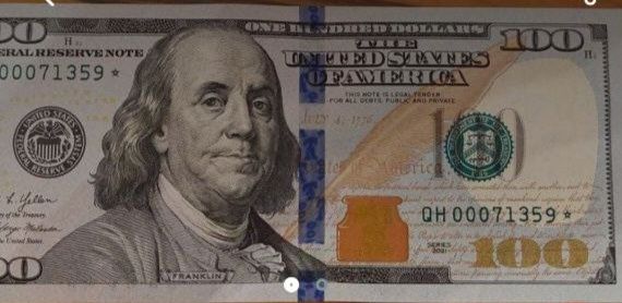 Банкноты, Доллары США со звездой *, 100 долларов