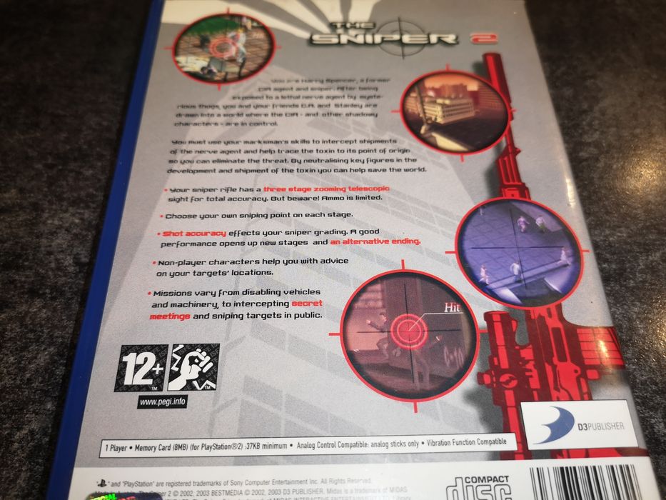 Sniper 2 PS2 gra ANG (stan bdb) gwarancja Sklep Ursus
