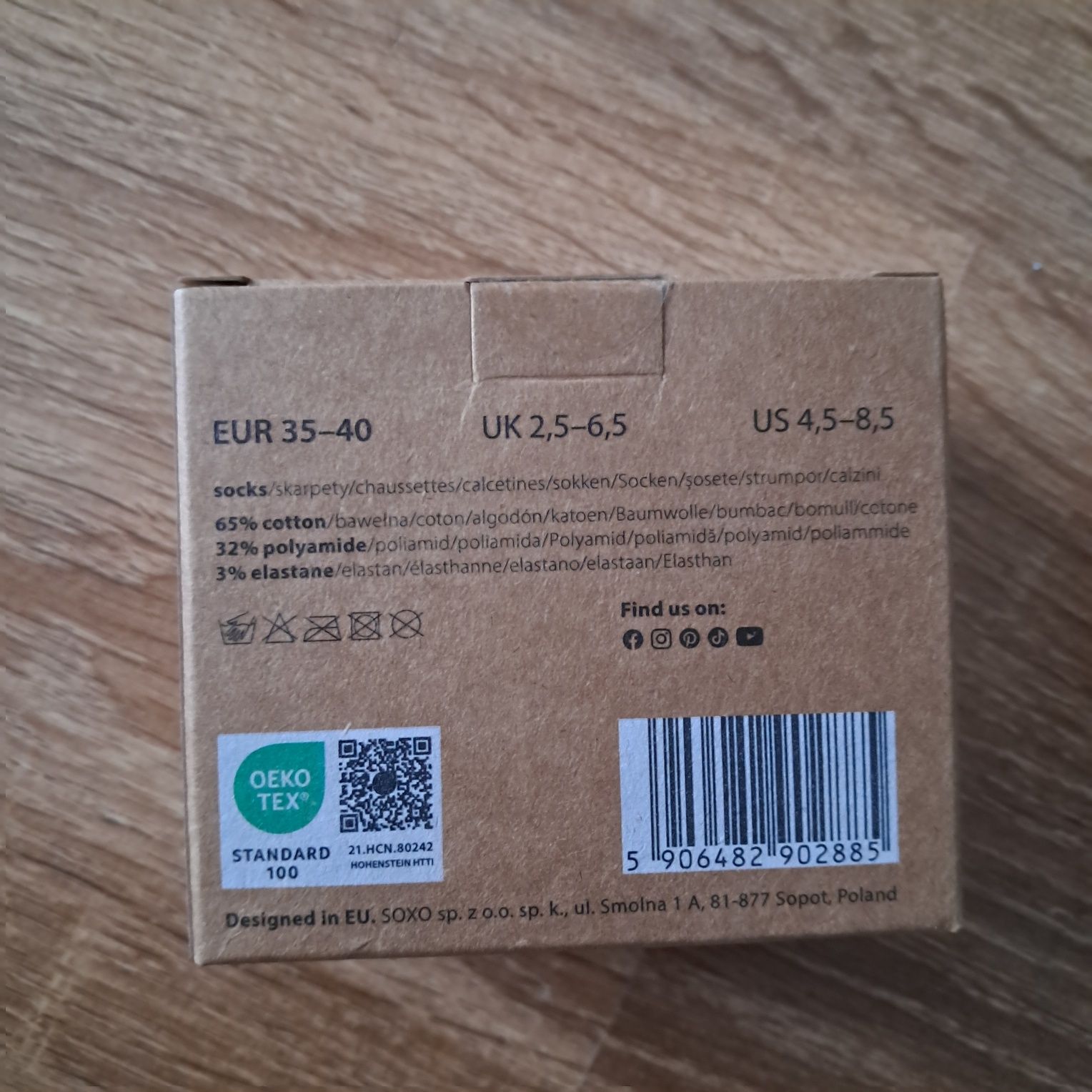 Niwe Skarpety świąteczne śmieszne makowiec soxo