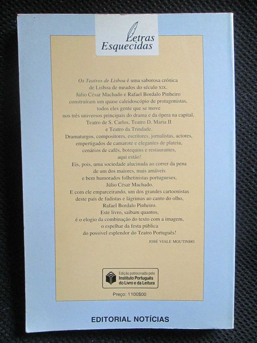 Os Teatros de Lisboa, de Júlio César Machado