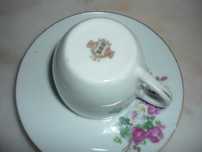 Chavena café e pires em porcelana chinesa