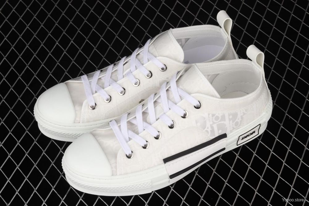 Buty Dior B-23 Oblique Low Białe