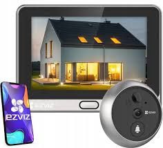 Wizjer EZVIZ DP2 2K dotykowy WiFi Wizjer z Kamerą i Dzwonkiem Judasz