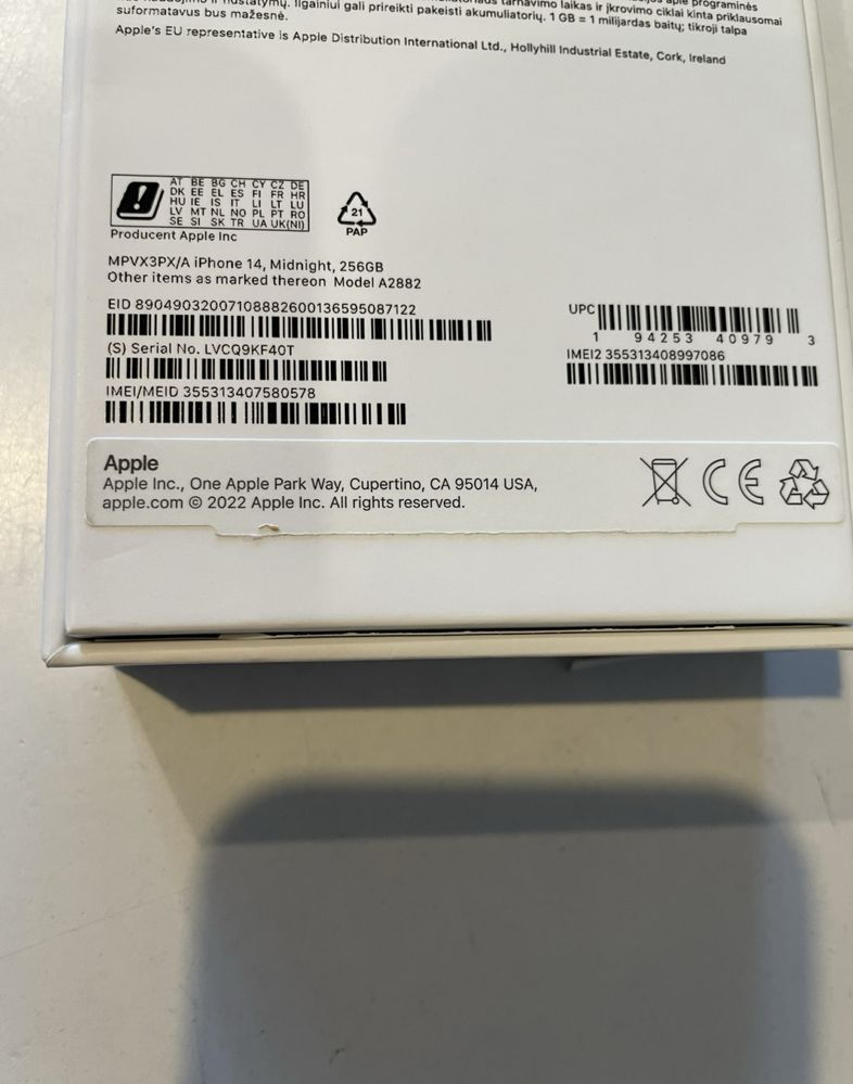 iPhone 14 256GB Midnight – Nowy