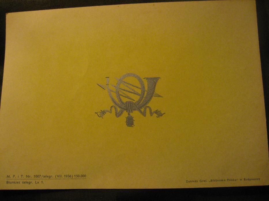4 Polska Poczta Telegraf telefon 36 Telegram 2RP nie znaczki całostki