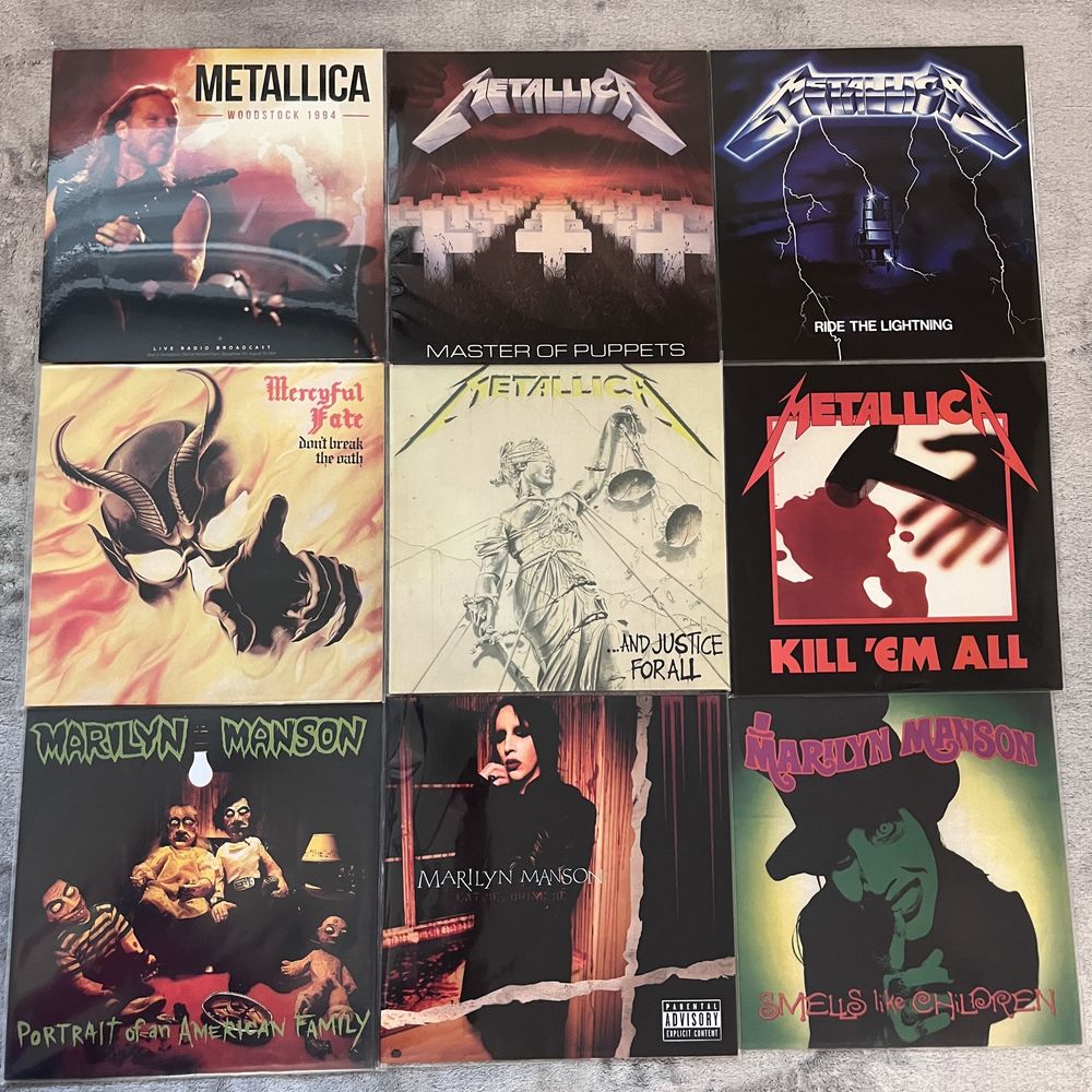 Plytu winilowe LP Rock, Pop, Metall