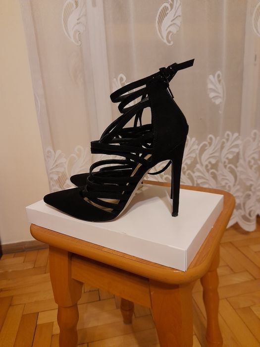 Sandałki damskie czarne ASOS  roz 39