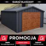 Garaż blaszany nowoczesny NA RĄBEK blacha garaz premium grafit