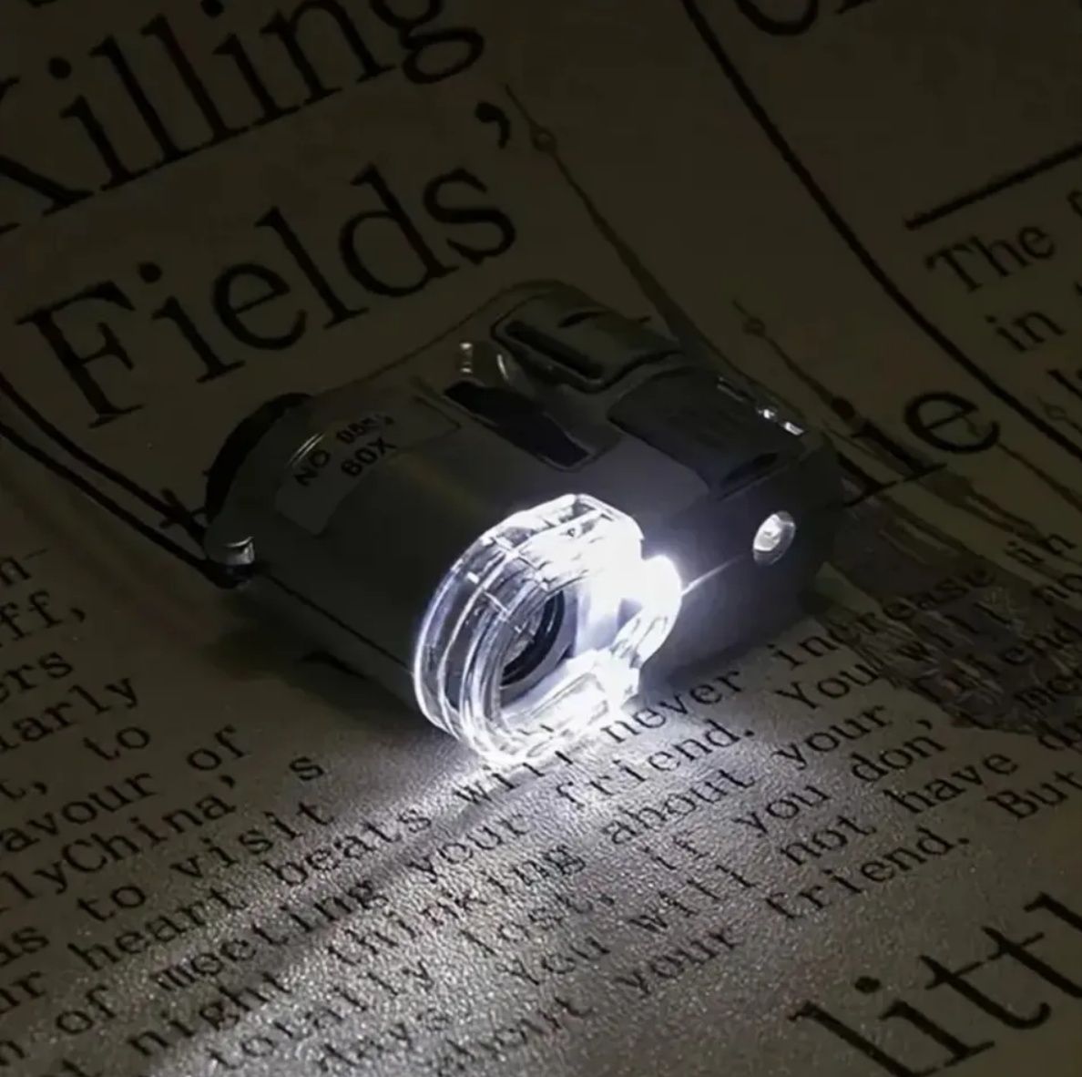 Портативный ювелирный микроскоп со светодиодной подсветкой, уф лампочк