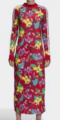 ADIDAS sukienka w kwiaty ED6581 długa maxi rozmiar 38 40