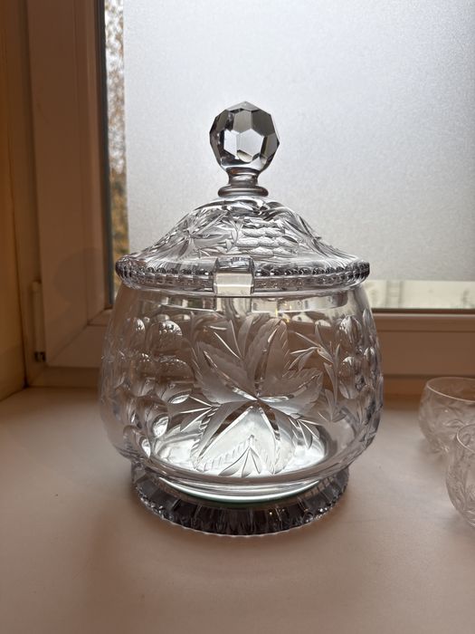 Kryształowa waza do pączu