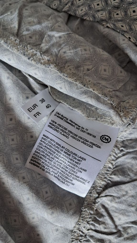 C&A letnia sukienka na ramiączkach M/38 wiskoza