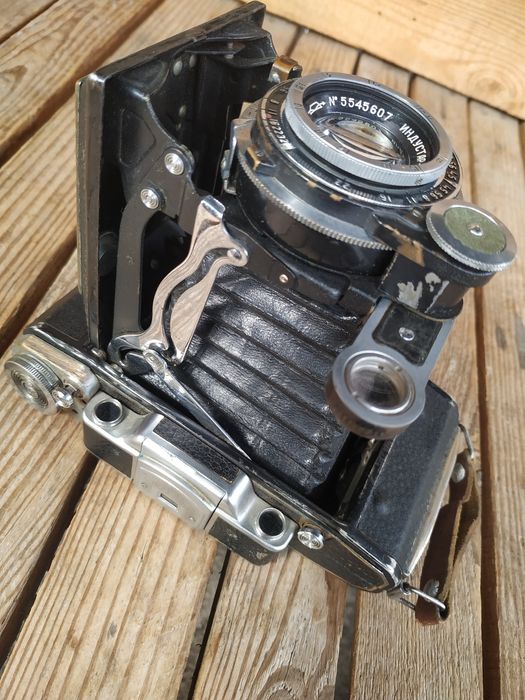 Фотоаппарат Москва-2, 1955 г. в нормальном рабочем состоянии