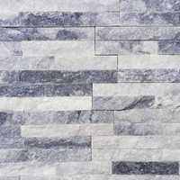 Panel kamienny kwarcyt biało- szary 10x 36 cm