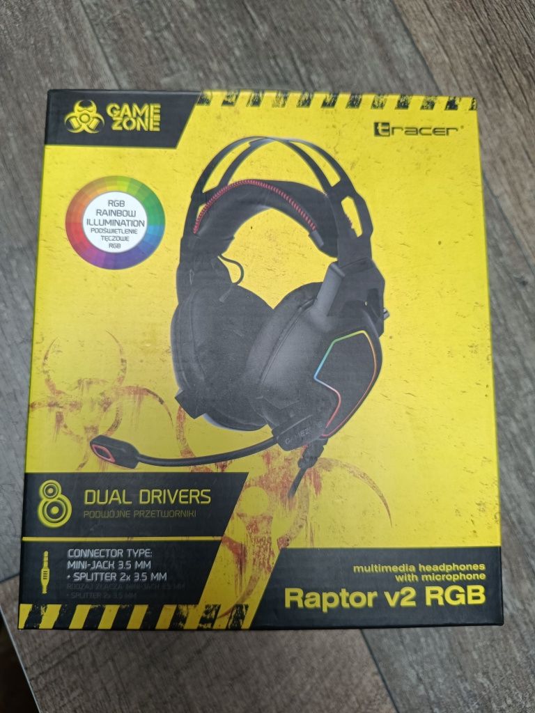 Słuchawki gamingowe Tracer Raptor RGB