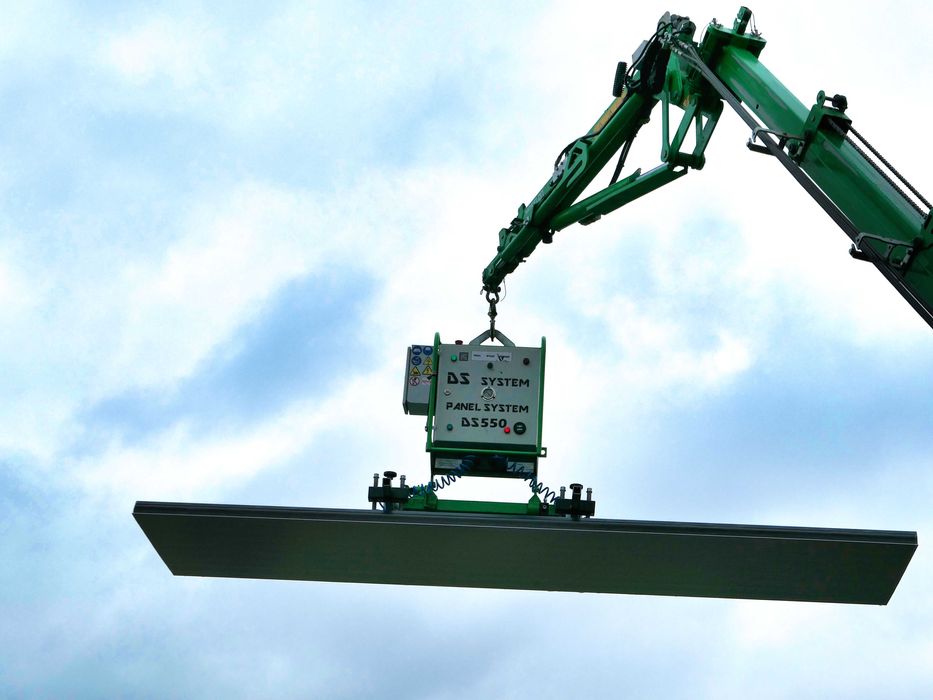 Chwytak do płyty warstwowej DS550 mini, zawiesie, chwytak próżniowy