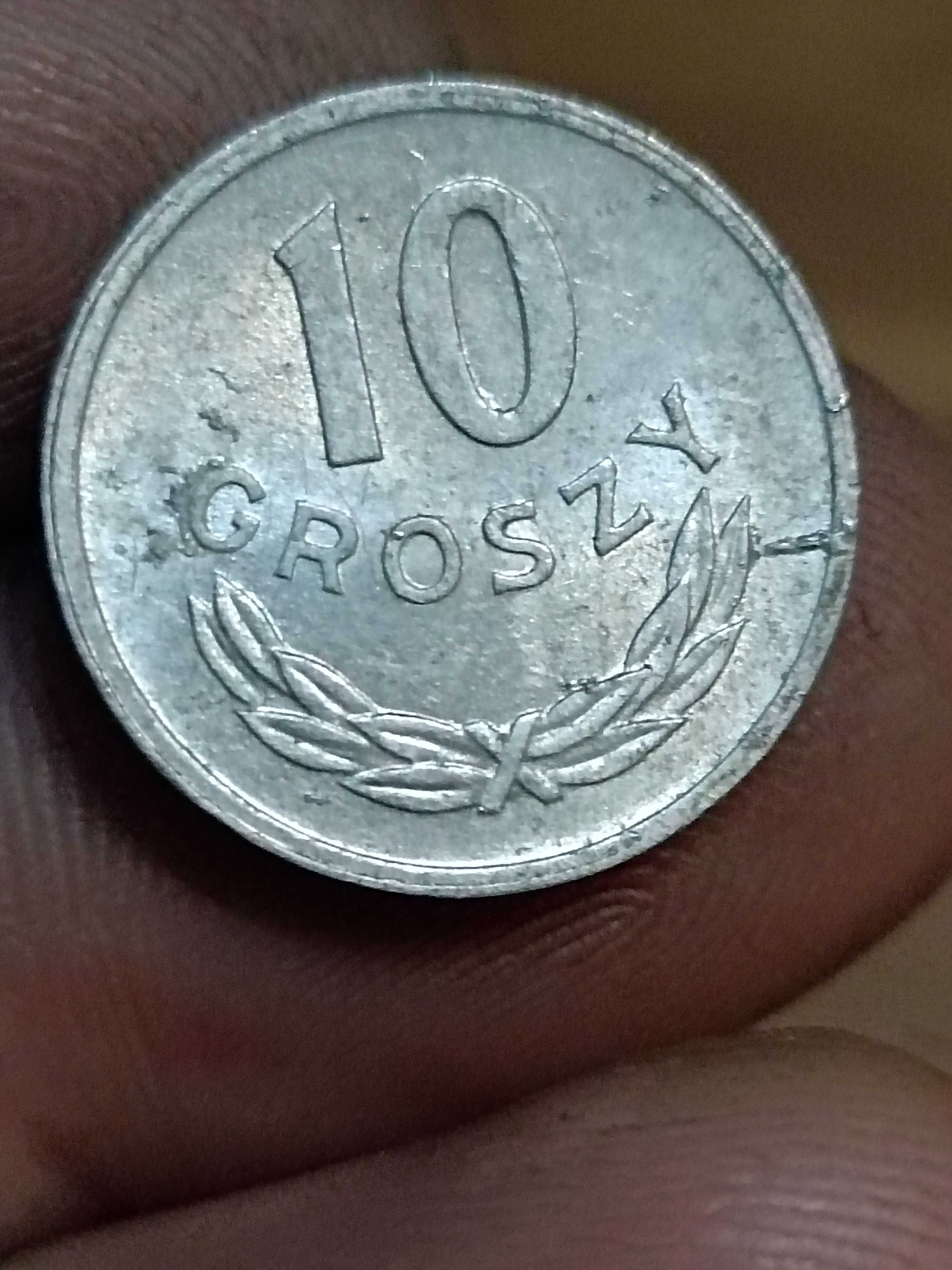 Sprzedam monete 10 groszy 1974 bez znaku mennicy