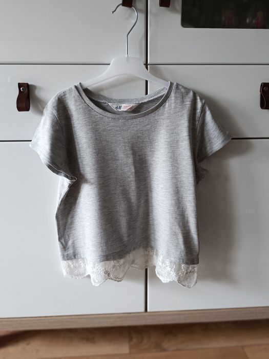 Bluzka z koronką H&M rozm. 146/152