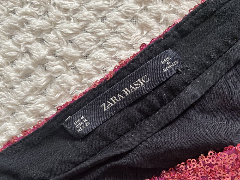 Spodniczka Mini Zara cekinowa