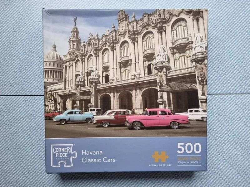 Corner Piece Havana Classic Cars puzzle 500 samochód Kuba