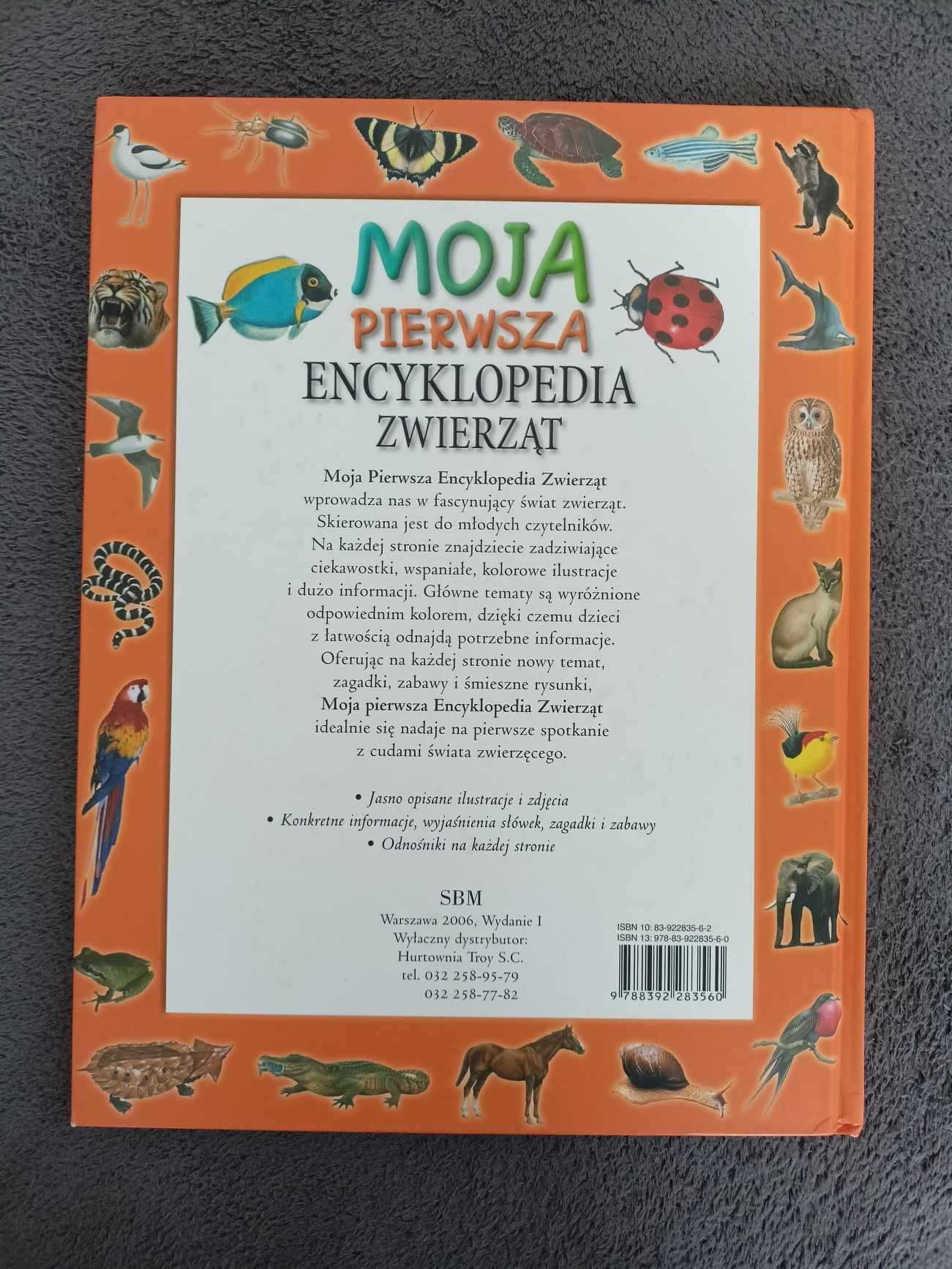 Książka "Moja pierwsza encyklopedia zwierząt" wydawnictwo SBM