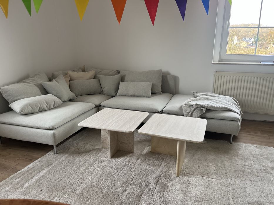 Stolik stół kawowy ława naturalny trawertyn kamienny marmur