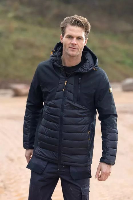 Kurtka robocza JCB Trade Hybrid Padded Jacket z polarową podszewką