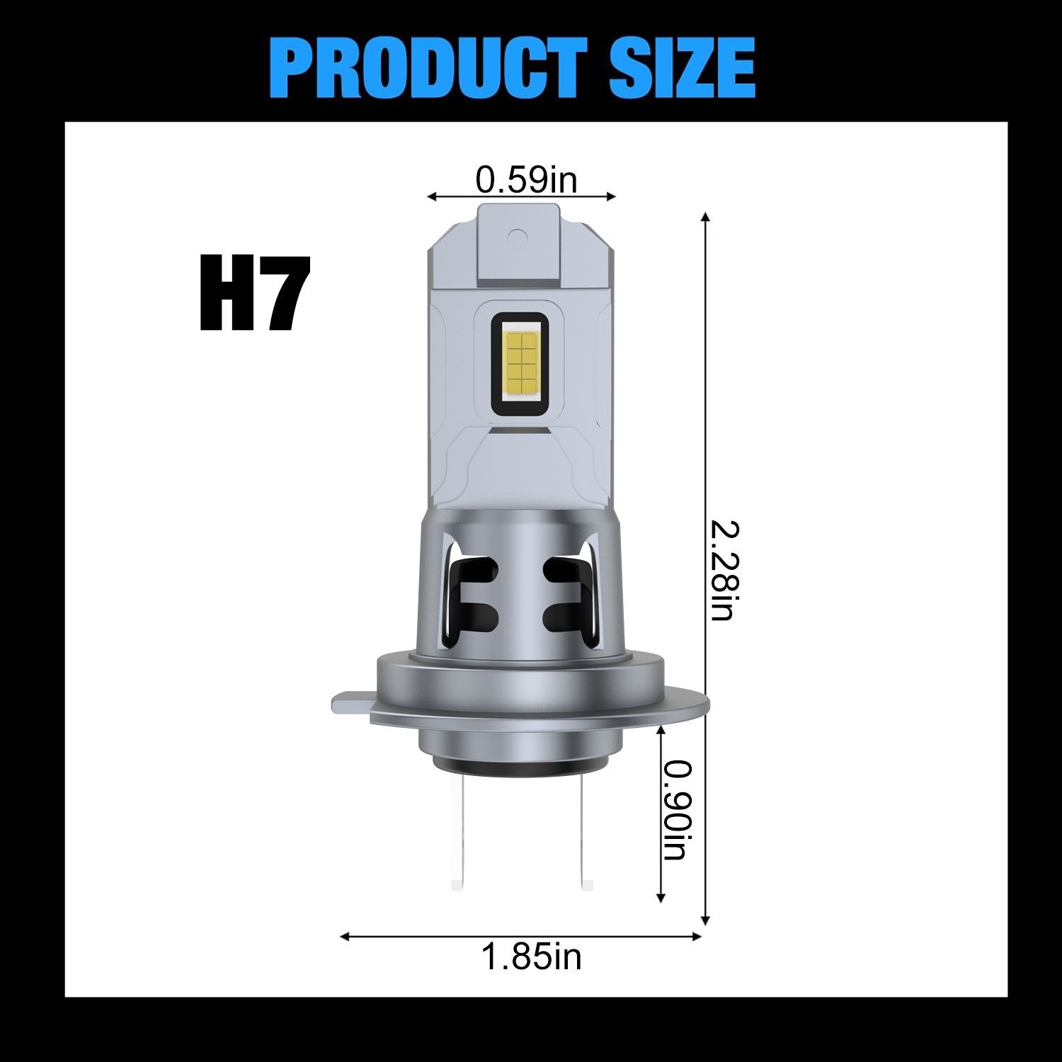 Лампи лед Комплект 2шт Led H7 12V XSTORM