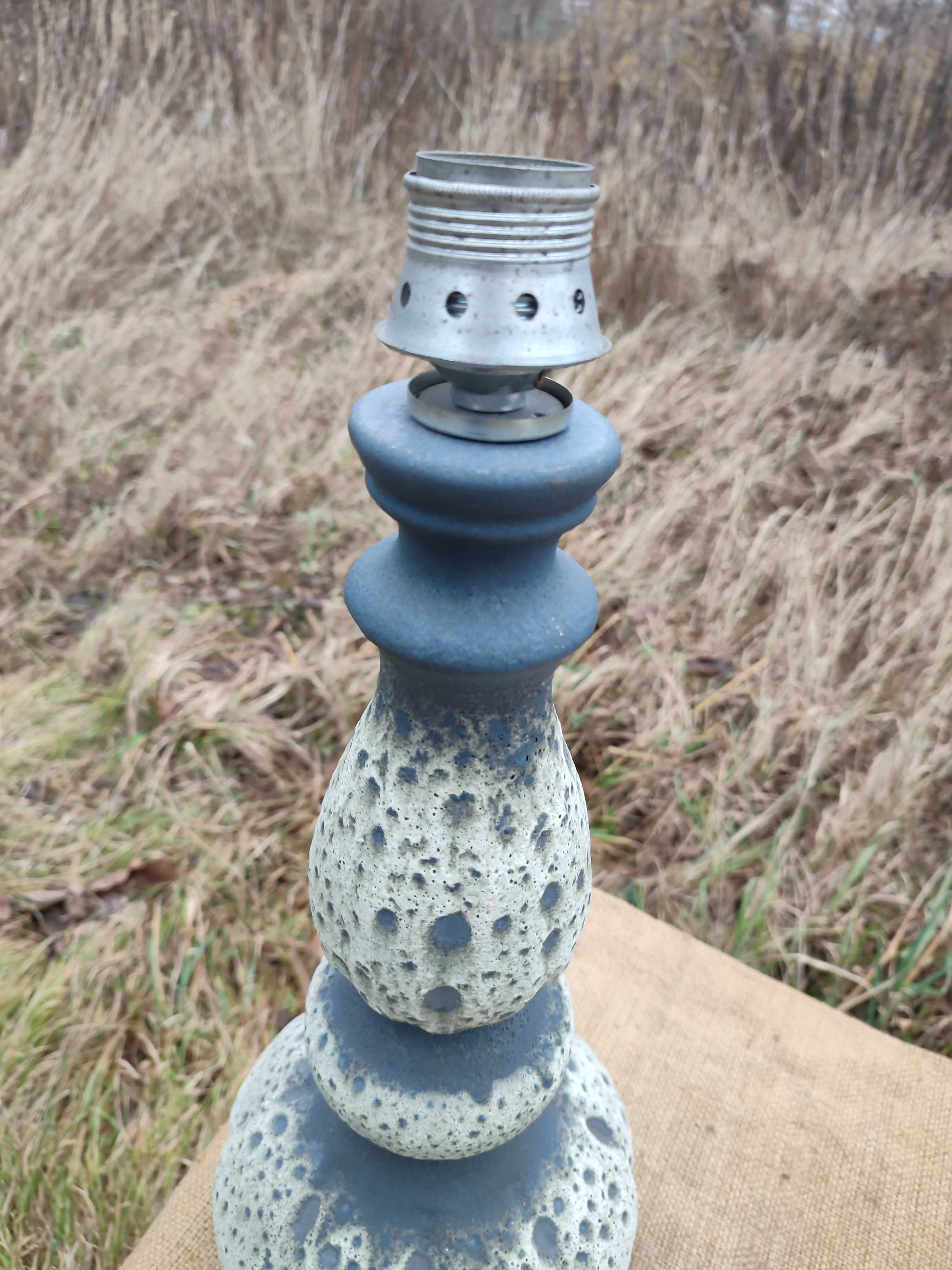 Ceramiczna lampa fat lava Niemcy Hustadt Leuchten Neheim nr 4