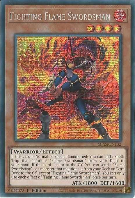 Karta YUGIOH Fighting Flame Swordsman HOLO